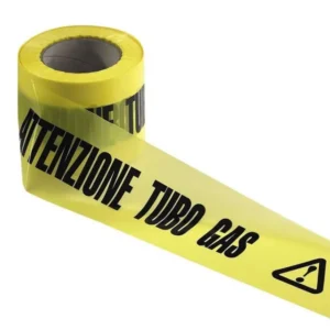NASTRO SEGNALAZIONE GIALLO GAS ML. 200 CM. 10 H