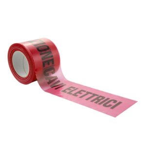 NASTRO SEGNALAZIONE ROSSO CAVO ELETT. ML. 200 CM. 10 H