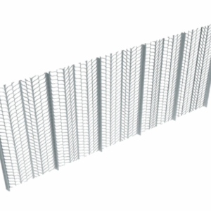 NERVOMETAL ZINCATO CM. 2.50X0.60 spess. 0.30