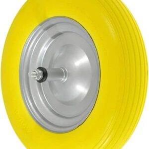 RUOTA P/CARRIOLA LEGGERA PIENA ASSE CORTO