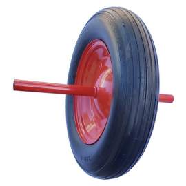 RUOTA P/CARRIOLA PESANTE PIENA ASSE LUNGO