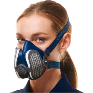 MASCHERA SEMI-FACCIALE P3 RD "GVS" con coppia filtri