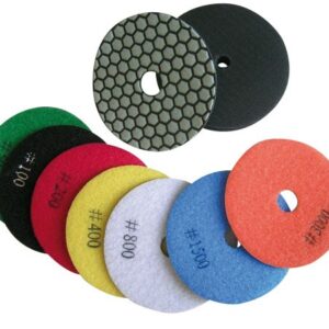 DISCO ABRASIVO C/VELCRO DIAM. 115 P/MARMO gr. da 3000 a 60
