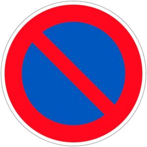 CARTELLO SEGNALE STRADALE SOSTA VIETATA