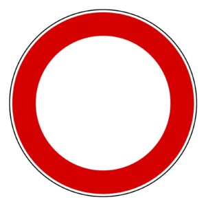 CARTELLO SEGNALE STRADALE DIVIETO DI TRANSITO