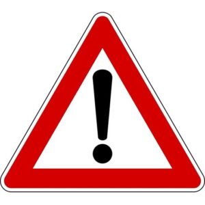 CARTELLO SEGNALE STRADALE PERICOLO