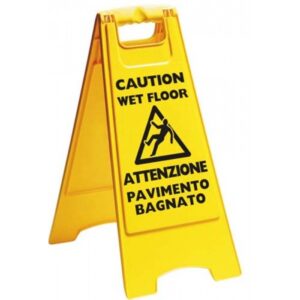 CARTELLO PVC CM. 57X32 bifacciale pavimento scivoloso