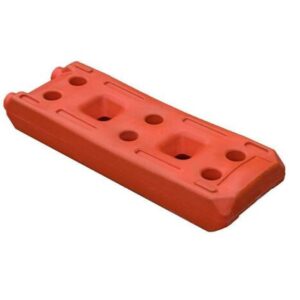 PIEDE IN CEMENTO P/BARRIERA ZINC. PLASTIFICATO ALTA VISIBILITA'