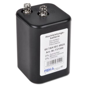 BATTERIA P/LANTERNA LAMPEGGIANTE 6V 7 AH