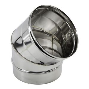 CURVA ACCIAIO DIAM. 80 A 45°