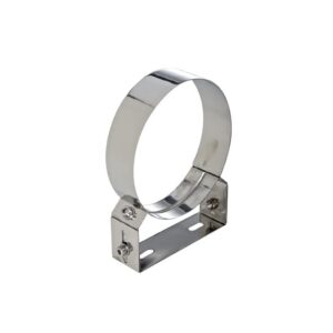 STAFFA ACCIAIO A MURO REGOLABILE DIAM. 80