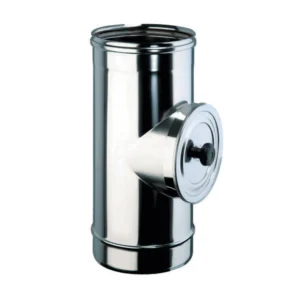 RACCORDO ACCIAIO D' ISPEZIONE C/SPORTELLO DIAM. 130