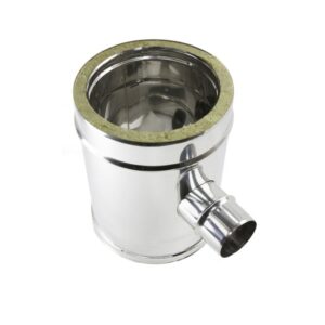 DERIVAZIONE ACCIAIO DOPPIAPARETE A T 90° DIAM. 80