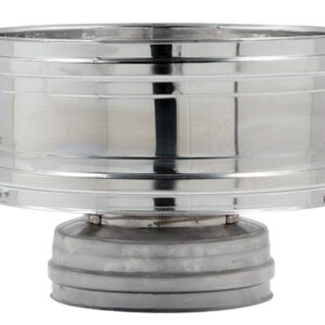 TESTA CAMINO ACCIAIO DOPPIAPARETE ANTIVENTO DIAM. 80