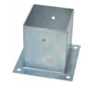 SUPPORTO P/TRAVI A PAVIMENTO C/PIANO CHIUSO CM. 12X12 cod. 1438