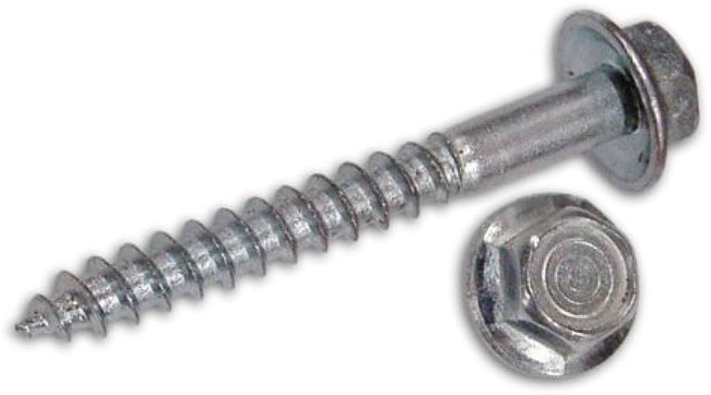 VITI LEGNO ZINC. TESTA ESAGONO DIAM. 6X110 MM. C/RONDELLE