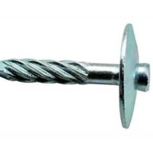 CHIODI ZIGRINATI ZINC. DIAM. 4.3X40 MM. C/RONDELLA