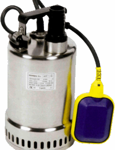 ELETTROPOMPA INOX MINIPRESS C/GALLEGGIANTE asciugamento mm. 2