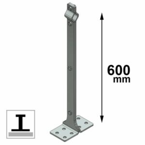 TORRETTA LINEA VITA ZINC. BASE PIANA 17X17 CM. 60 ART. 605