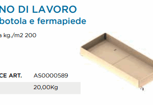 PONTEGGIO ACCIAIO Z3 PIANO DI LAVORO C/BOTOLA E FERMAPIEDE