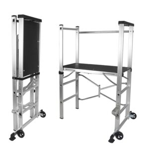 PONTEGGIO ALLUMINIO TELESCOPICO TELESAPE 2X15 altezza ML. 7.17 "SVELT"