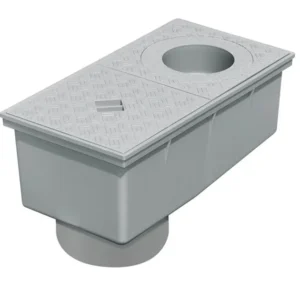 POZZETTO P.P. PLUVIALE SIFONATO CM. 16X32 scarico verticale d. 100-125