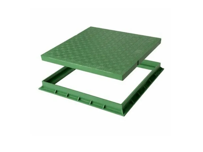 TELAIO C/COPERCHIO PEDONALE CM. 20X20 VERDE