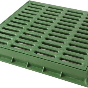 TELAIO C/GRIGLIA PEDONALE CM. 20X20 VERDE