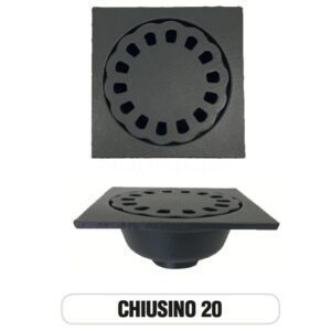 PILETTA GHISA CM. 20X20