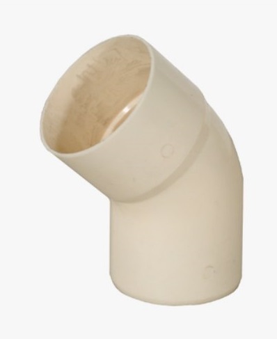 CURVA PVC AVORIO 45° DIAM. 250 a marchio IIP