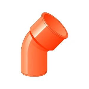 CURVA 30° PVC ROSSA DIAM. 125 a marchio IIP