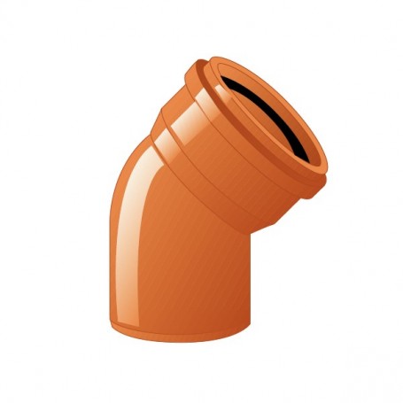 CURVA FOGNATURA SN4 45° DIAM. 100