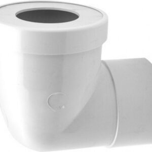 CURVA WC ROSSA C/ANELLO E GUARNIZIONE DIAM. 100