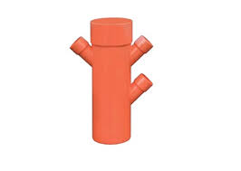 DERIVAZIONE TRIPLA RID. ROSSA 45° DIAM. 100-40-40 a marchio IIP