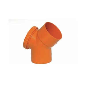 CURVA 45° C/TAPPO PVC ROSSA DIAM. 82 a marchio IIP