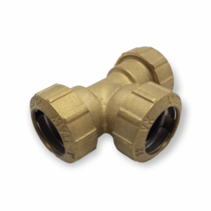 DERIVAZIONE TE F OTTONE P/TUBO POLIPROPILENE DIAM. 32X32X32