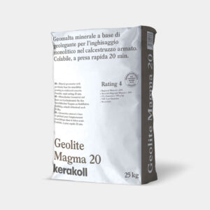 GEOLITE MAGMA 20 KG. 25 malta fibrorinforzata colabile