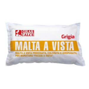 MALTA FACCIA A VISTA IDRO. GRIGIA KG. 25 "GRAS CALCE"