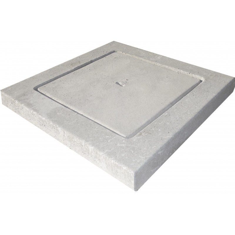 CHIUSINO RIQUADRO CM. 60X60 h 8cm Leggero "SALVALAIO"