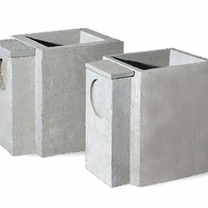 POZZETTO IN CLS PADOVA SIFONATO LEGGERO CM. 40X40 h 65cm C/ COPERCHIETTO