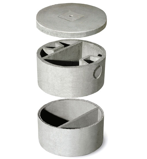 FOSSA BIOLOGICA CLS diam. 80X 94 a due elementi c/coperchio