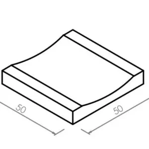 CUNETTA STRADALE CM. 50X50X25 H.