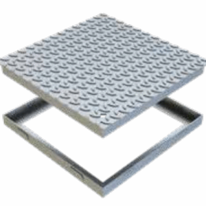 PIASTRA ZINC. AUTOCARRABILE CM. 35X35X3 "GRIDIRON"