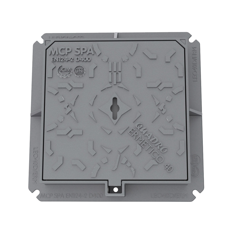 CHIUSINO GHISA D400 CM. 40X40 luce interna "MCP"