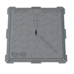 CHIUSINO GHISA B125 CM. 20X20 luce interna "MCP" (con alette)