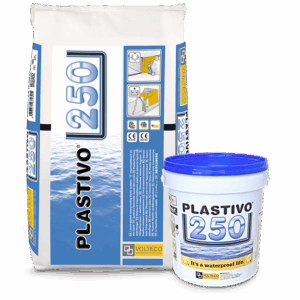 PLASTIVO 250 GRIGIO A+B KG. 20.6 impermeabiliz. dentro terra-vasche