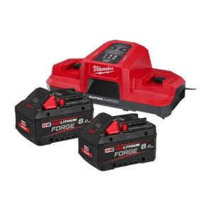 BATTERIA ENERGY KIT M18 FORGENRG-802 2 batterie 8Ah+ carica "MILWAUKEE"