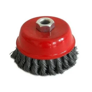 SPAZZOLA ACCIAIO A TAZZA CM. 75X27 TRECCIA