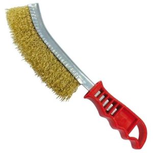 SPAZZOLA ACCIAIO C/MANICO PVC