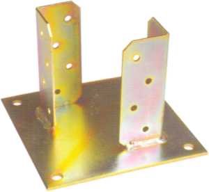 SUPPORTO P/TRAVI A PAVIMENTO C/PIANO CM. 9X 9 cod. 592